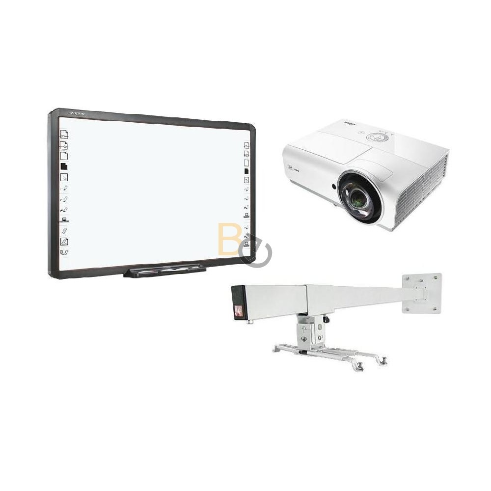 Zestaw interaktywny - tablica Qomo QWB200-PS 88' + projektor Vivitek DX881ST + uchwyt WallMount 1200