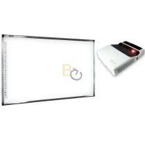 Zestaw interaktywny - tablica Qomo QWB100WSEM-DP 102' + projektor ASK Proxima US1275W + uchwyt dedykowany