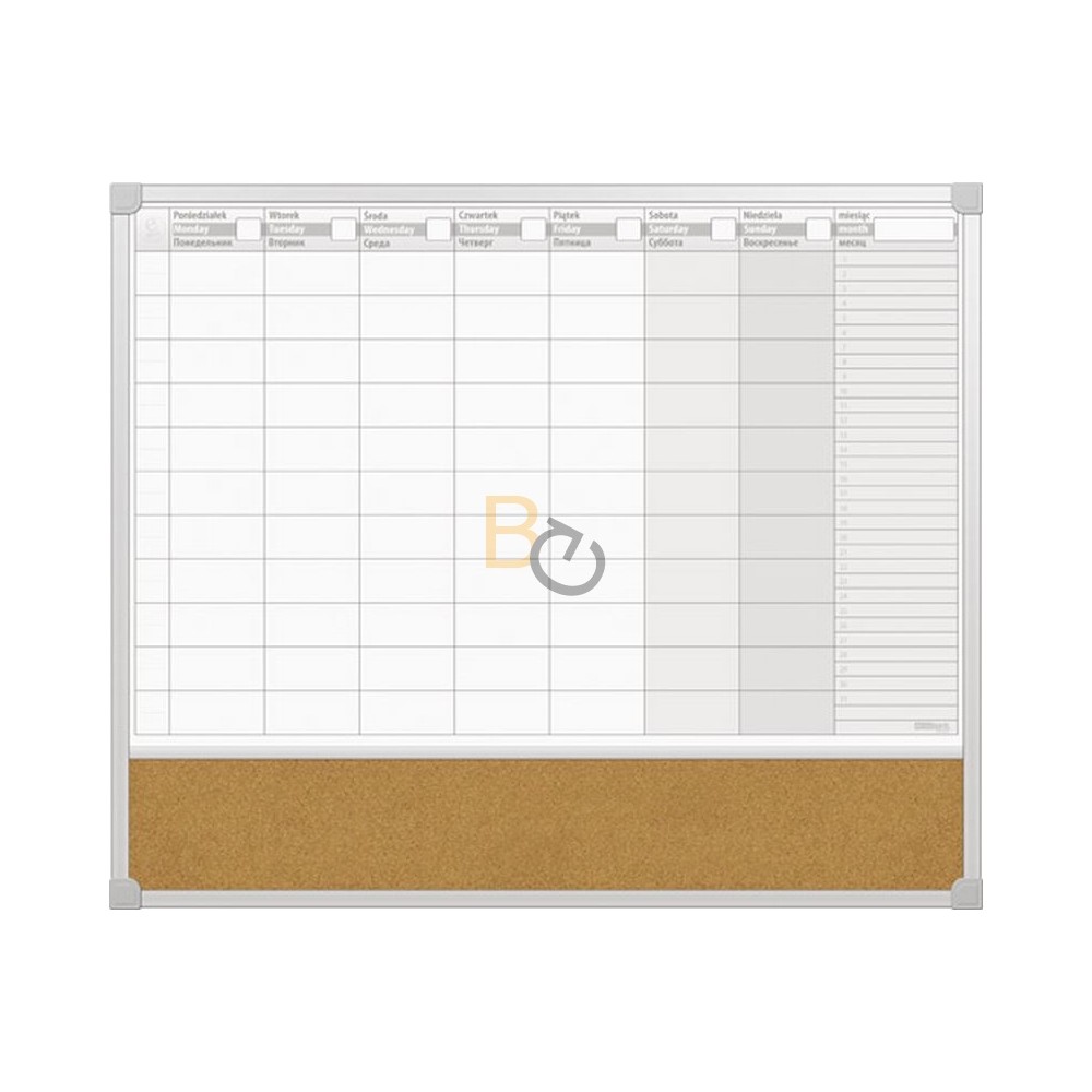 Planer miesięczny 2x3 EcoBoards TPC01/C65