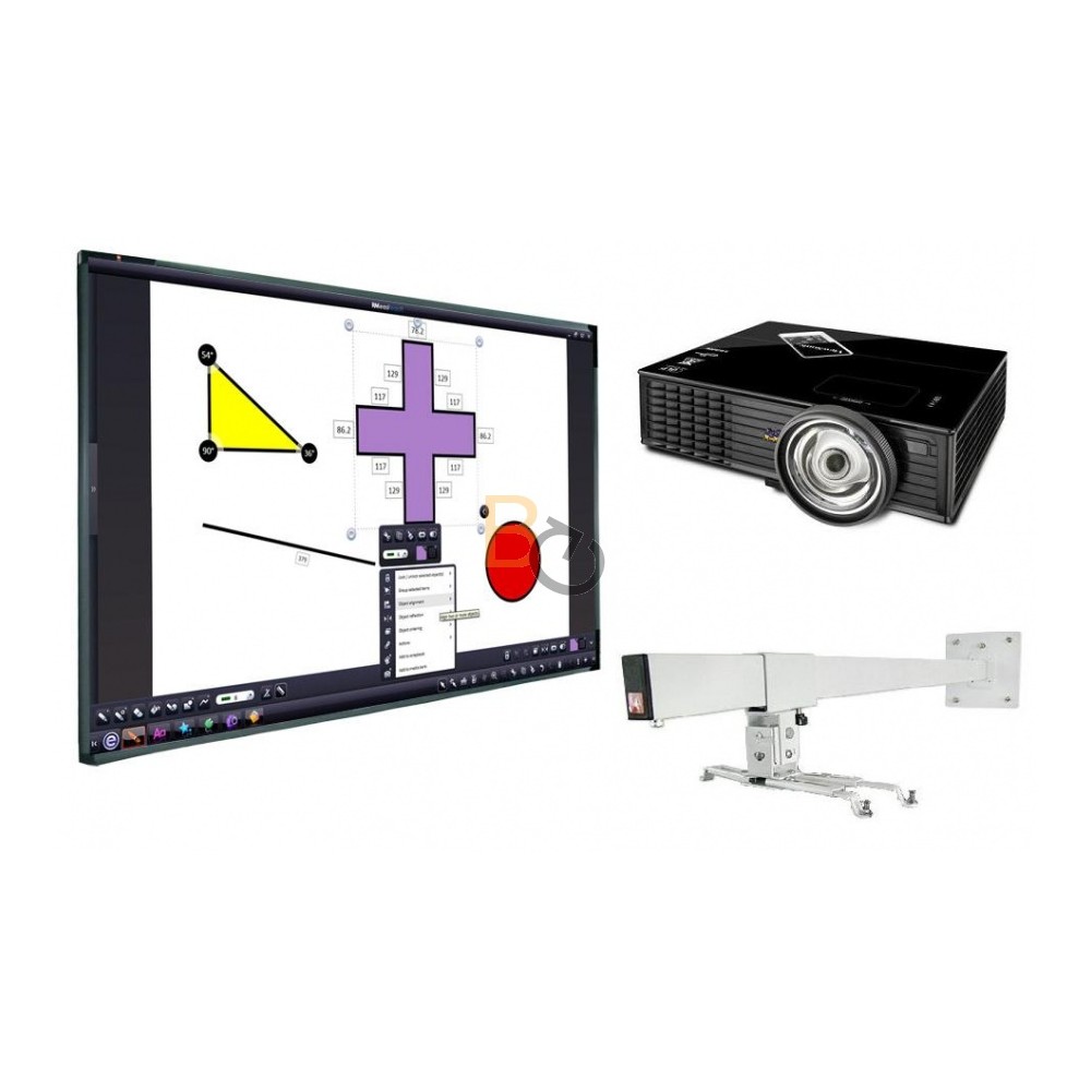Zestaw interaktywny - tablica Avtek TT-Board 2193 + projektor ViewSonic PJD6683WS + uchwyt Avtek ST1200