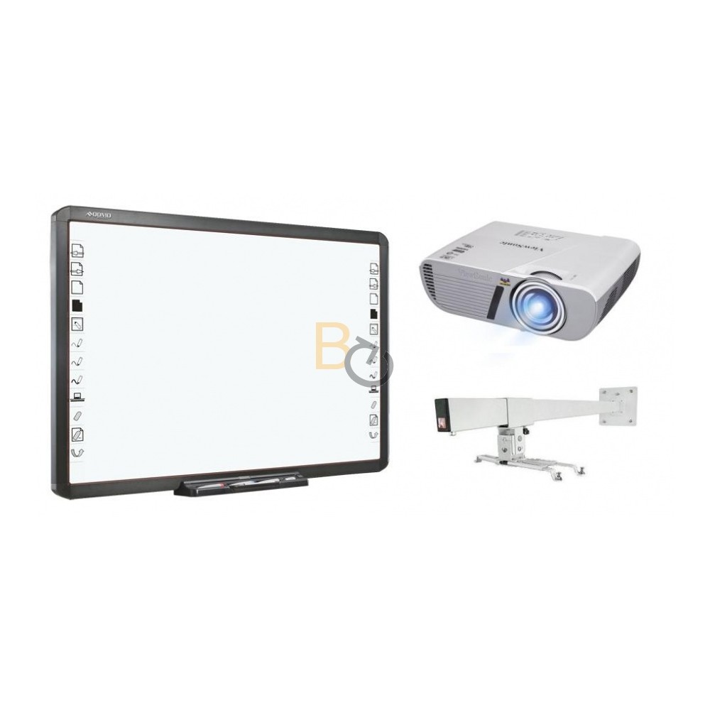 Zestaw interaktywny - tablica Qomo QWB200-PS + projektor multimedialny ViewSonic PJD5353LS + uchwyt WallMount 1200