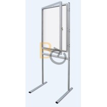 Gablota wewnętrzna 2x3 na stojaku model 1 4×A4 - tekstylna