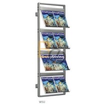 Stojak na broszury 2x3 montowany do ściany