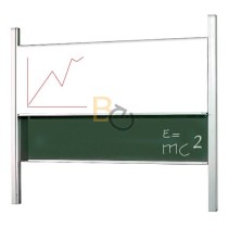 Tablica kolumnowa 2x3 300×120cm (ceramiczna) suchościeralna i kredowa