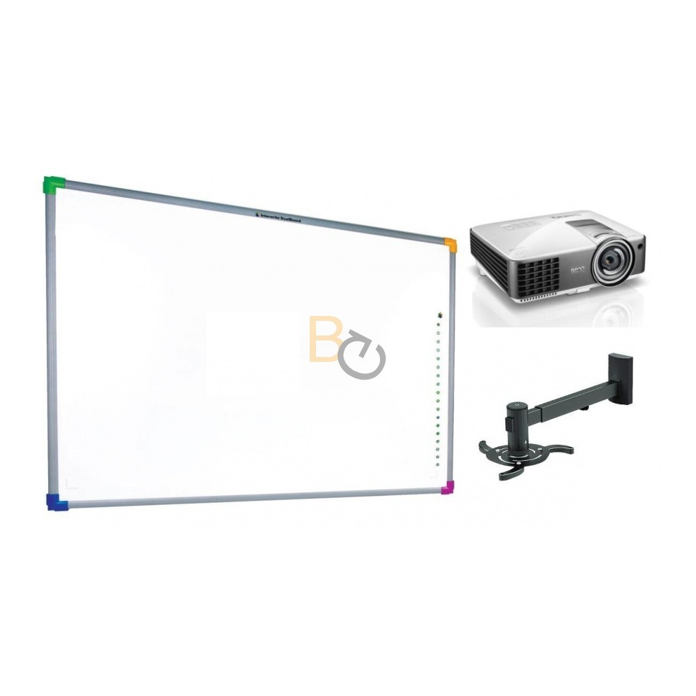 Zestaw interaktywny - tablica interaktywna Interwrite DualBoard 1289 (16:10)+ projektor Benq MW809ST + warianty
