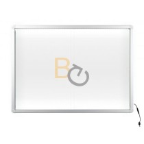 Gablota wewnętrzna 2x3 z przesuwanymi drzwiami model 1 8xA4 (94x68cm) - lakierowana z oświetleniem LED