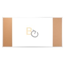 Tablica Combi 3-częściowa 2x3 120x90cm magnetyczna, lakierowana/korkowa