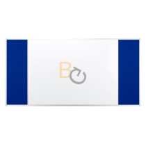 Tablica Combi 3-częściowa 2x3 170x100cm magnetyczna, lakierowana/tekstylna