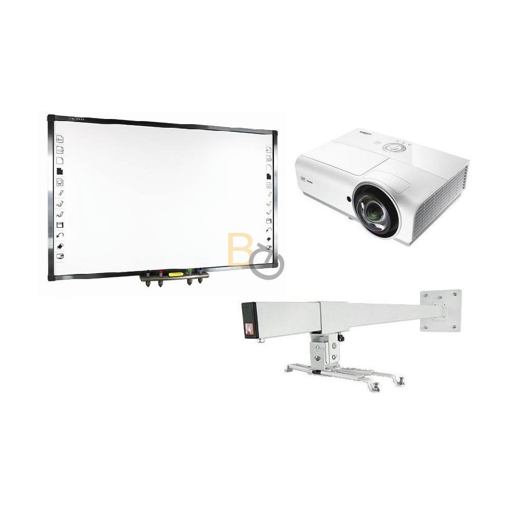 Zestaw interaktywny - Tablica QOMO QWB379BW + projektor Vivitek DX881ST + uchwyt ścienny
