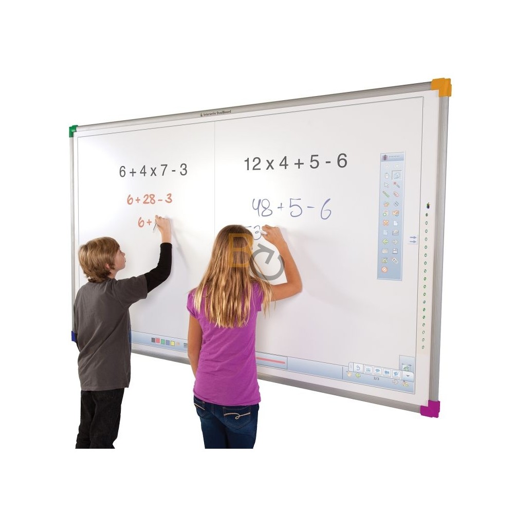 Zestaw interaktynwy - tablica interaktywna Interwrite DualBoard 1297 (16:9) + projektor BenQ MW809ST + warianty