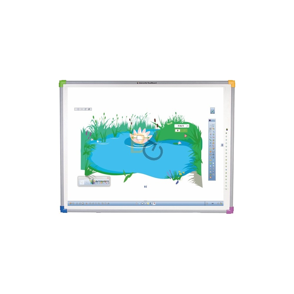 Zestaw interaktywny - tablica interaktywna Interwrite DualBoard 1279 (4:3) + projektor Benq MX825ST + uchwyt