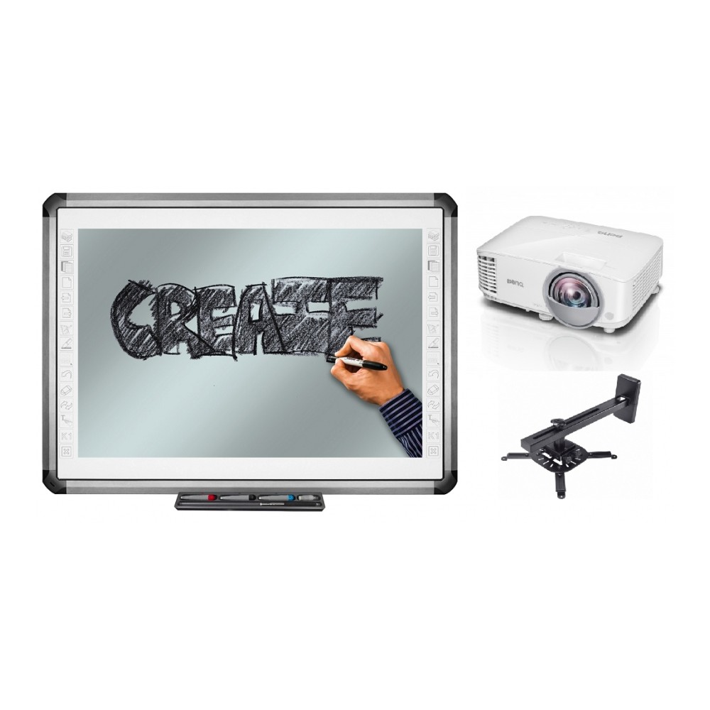 Zestaw interaktywny - tablica interaktywna Newline TruBoard R5-900E 88" (16:10) + projektor Benq MX809ST + uchwyt