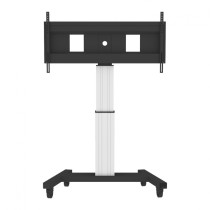 Wózek wideokonferencyjny do ekranu z elektryczną regulacją wysokości PLASMA-M2500SILVERMS | 60" - 100"