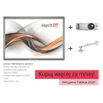 Zestaw interaktywny - Esprit DT + projektor Optoma X309ST + uchwyt Avtek WallMount NEXT 1200 + kabel HDMI 7,5m