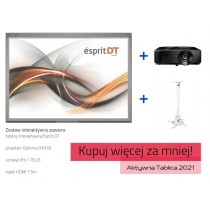 Zestaw interaktywny: Esprit DT + Optoma DX318e + uchwyt Pro 1 PLUS + kabel HDMI 7,5m