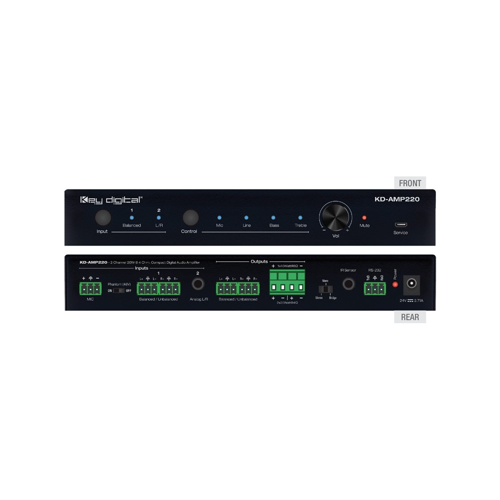 Wzmacniacz Audio KEY DIGITAL AMP220