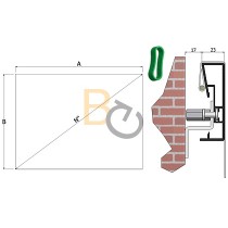 Ekran ramowy Adeo Frame 235x176 cm
