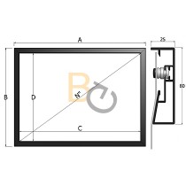 Ekran ramowy Adeo Frame 285x214 cm