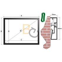 Ekran ramowy Adeo Frame 585x329 cm
