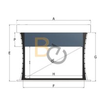 Dodatkowa górna czarna ramka do ekranu Adeo Multiformat