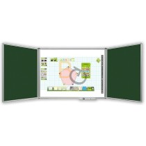 Tryptyk interaktywny Eno Flex - tablica interaktywna + powierzchnie suchościeralne