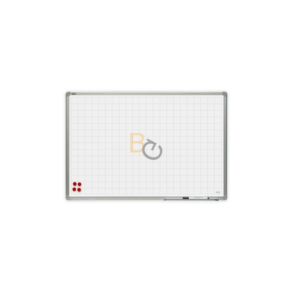 Tablica suchościeralna w kratkę 2x3 OfficeBoard 120x90cm ceramiczna, magnetyczna
