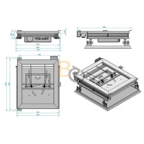 Winda do projektora VIZ-ART SLIM LIFT 12/1640 wys.164cm