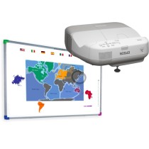 Zestaw interaktywny - tablica interaktywna Interwrite DualBoard 1289 + Epson EB-475W + uchwyt ścienny