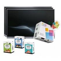Zestaw interaktywny 35000 PLN 1 / Aktywna tablica 2023 3x monitor myBoard Silver (65 cali, 4K) + 1x zestaw SmartFloor Rewalidacj