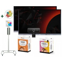 Zestaw interaktywny 35000 PLN 2 / Aktywna tablica 2023 2x monitor myBoard Grey Rock (75 cali, 4K) + 1x zestaw SmartFloor Mobile