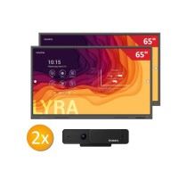 Zestaw interaktywny 14000 PLN 5 / Aktywna tablica 2023 2x monitor Newline TT-6521Q (65 cali, 4K) + 2x Kamera Innex C220 + 2x Moz