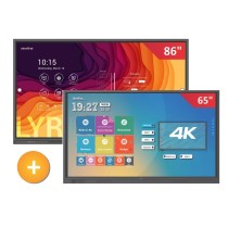 Zestaw interaktywny 17500 PLN 4 / Aktywna tablica 2023 1x monitor Newline LYRA TT-8621Q (86 cali, 4K) + 1x monitor Newline TT-65